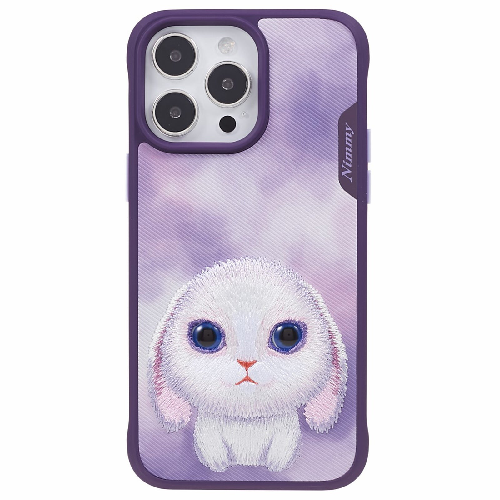 NIMMY Big Eyes Pet Series for iPhone 14 Pro Embroidery Animal Protective Case PU Leather PC TPU Phone Cover NIMMY Big Eyes Pet Series for iPhone 14 Pro Embroidery Animal Protective Case PU Leather PC TPU Phone Cover
